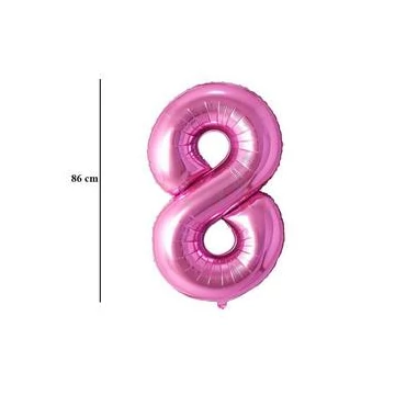 34 inch-es 8 Rózsaszín - Pink Számos Super Shape Fólia Lufi