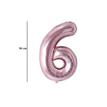 34 inch-es 6 Rózsaarany - Rose Gold Számos Super Shape Fólia Lufi