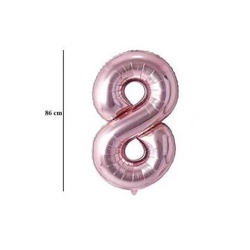 34 inch-es 8 Rózsaarany - Rose Gold Számos Super Shape Fólia Lufi