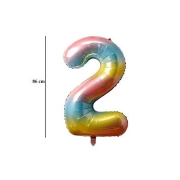 34 inch-es 2 Ombre Számos Super Shape Fólia Lufi