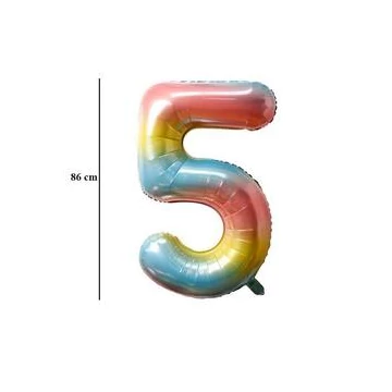 34 inch-es 5 Ombre Számos Super Shape Fólia Lufi