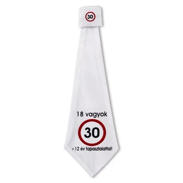 Nem vagyok 30... Sebességkorlátozó Születésnapi Számos Nyakkendő