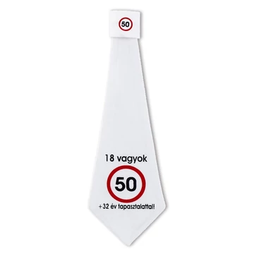 Nem vagyok 50... Sebességkorlátozó Születésnapi Számos Nyakkendő