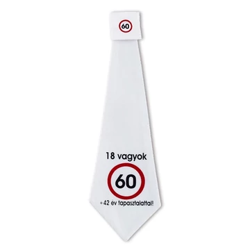 Nem vagyok 60... Sebességkorlátozó Születésnapi Számos Nyakkendő