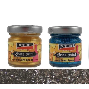 Üvegfesték 30 ml csillogó ezüst