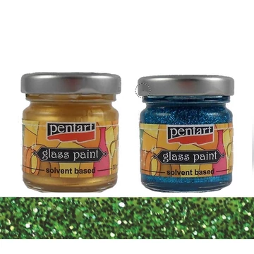 Üvegfesték 30 ml csillogó zöld