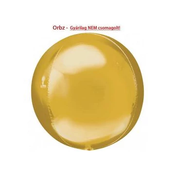 Arany - Gold Orbz Fólia Lufi