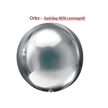 Ezüst - Silver Orbz Fólia Lufi