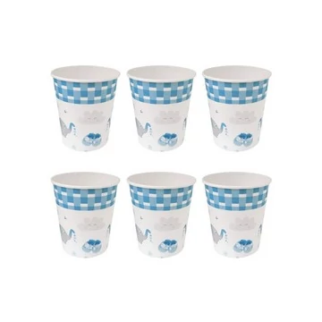 Kék Elefántos Parti Papír Pohár - 250 ml, 6 db-os Kék Elefántos Parti Papír Pohár - 250 ml, 6 db-os