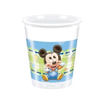 Baby Mickey Mouse parti pohár, 8db/csomag