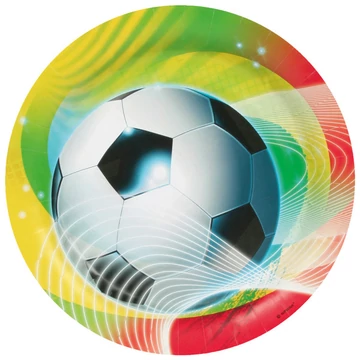 Foci mintás parti tányér, 23cm, 8db/csomag