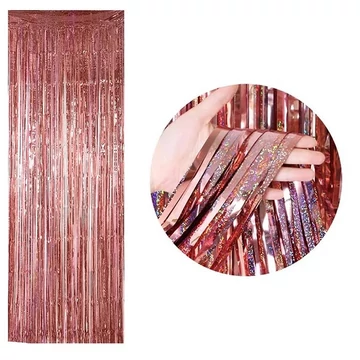 Fólia függöny 100x200cm– Rosegold