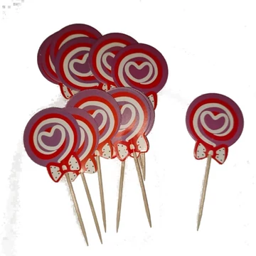 Süti beszúró szív, 12db/csomag