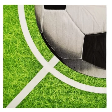 Szalvéta 33x33cm, 16db/csomag - Foci, zöld-fehér