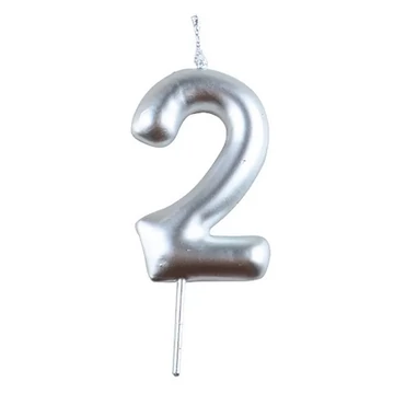 Számgyertya ezüst,  2