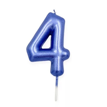 Számgyertya kék, 4