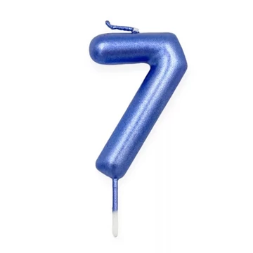 Számgyertya kék, 7
