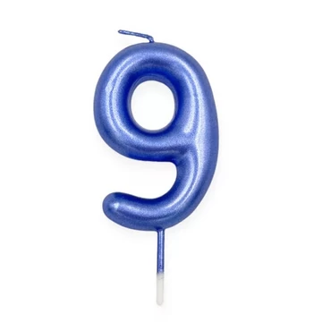 Számgyertya kék, 9