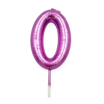 Számgyertya rózsaszín, 0