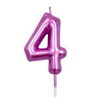 Számgyertya rózsaszín, 4