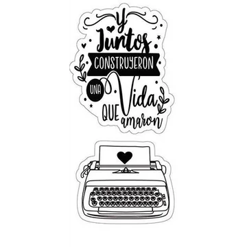 Akril pecsételő írógép 4,3x9,7cm Akril pecsételő írógép 4,3x9,7cm