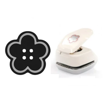 Dombor formalyukasztó 25x31mm - Virág gomb