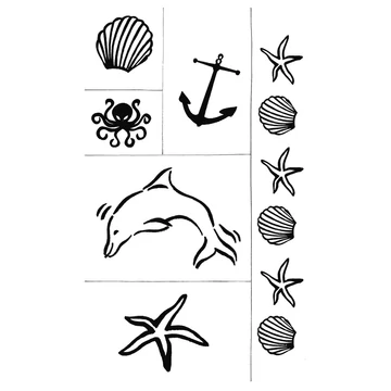 Szilikon bélyegző tenger 9x15cm Szilikon bélyegző tenger 9x15cm