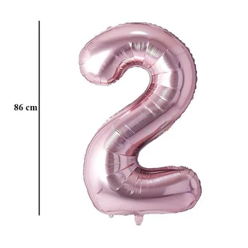 34 inch-es 2 Rózsaarany - Rose Gold Számos Super Shape Fólia Lufi