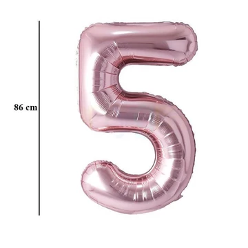 34 inch-es 5 Rózsaarany - Rose Gold Számos Super Shape Fólia Lufi