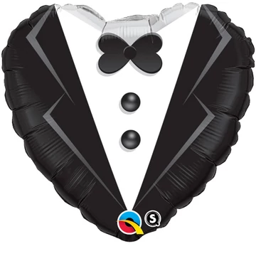 18 inch-es Wedding Tuxedo Esküvői Szív Fólia Lufi 18 inch-es Wedding Tuxedo Esküvői Szív Fólia Lufi