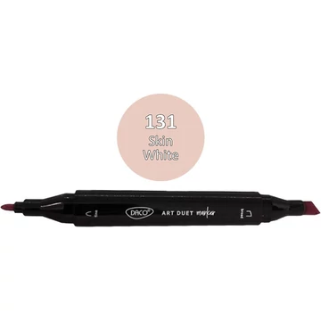 Alkoholos filctoll kétvégű, Daco "Art Duet" - 131 Skin White