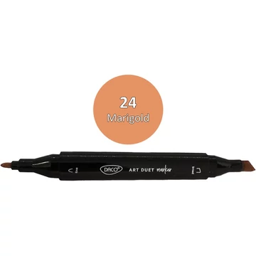 Alkoholos filctoll kétvégű, Daco "Art Duet" - 24 Marigold