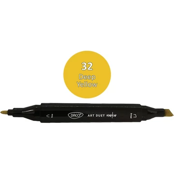 Alkoholos filctoll kétvégű, Daco "Art Duet" - 32 Deep Yellow Alkoholos filctoll kétvégű, Daco "Art Duet" - 32 Deep Yellow
