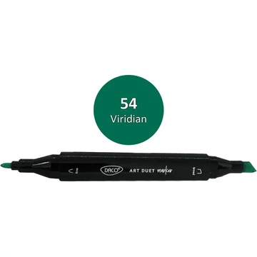 Alkoholos filctoll kétvégű, Daco "Art Duet" - 54 Viridian