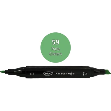 Alkoholos filctoll kétvégű, Daco "Art Duet" - 59 Pale Green
