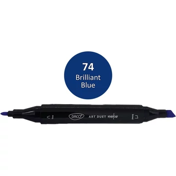 Alkoholos filctoll kétvégű, Daco "Art Duet" - 74 Brilliant Blue Alkoholos filctoll kétvégű, Daco "Art Duet" - 74 Brilliant Blue