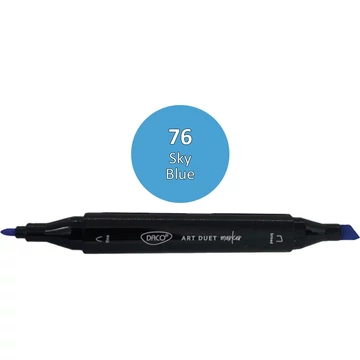 Alkoholos filctoll kétvégű, Daco "Art Duet" - 76 Sky Blue Alkoholos filctoll kétvégű, Daco "Art Duet" - 76 Sky Blue
