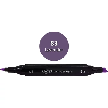 Alkoholos filctoll kétvégű, Daco "Art Duet" - 83 Levander