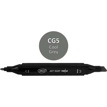 Alkoholos filctoll kétvégű, Daco "Art Duet" - CG5 Cool Grey Alkoholos filctoll kétvégű, Daco "Art Duet" - CG5 Cool Grey
