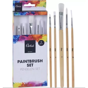 Ecset szett 5db-os, vegyes fejekkel Ecset szett 5db-os, vegyes fejekkel