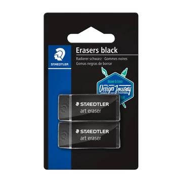 Radír, STAEDTLER "Rasoplast B20", fekete 2db-os Radír, STAEDTLER "Rasoplast B20", fekete 2db-os