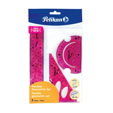 Vonalzó készlet Pelikan, hajltható, 3db-os Vonalzó készlet Pelikan, hajltható, 3db-os