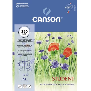 Canson Student akvarelltömb, A4, 10ív, 250 g
