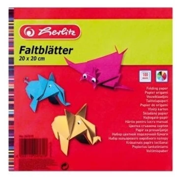 Origami lapok Herlitz 20 x 20 cm, 100 ív