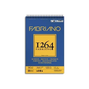 Skicctömb A/4, spirál, 90g/m2, Fabriano Skicctömb A/4, spirál, 90g/m2, Fabriano
