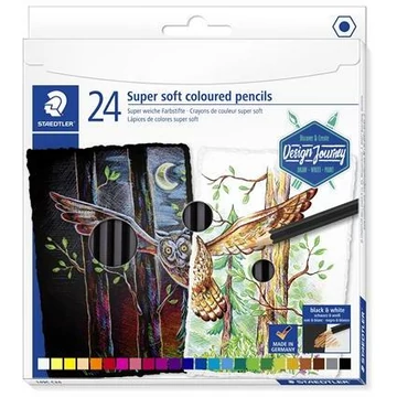 Színes ceruza készlet, hatszögletű, STAEDTLER "149 C, 24 különböző szín