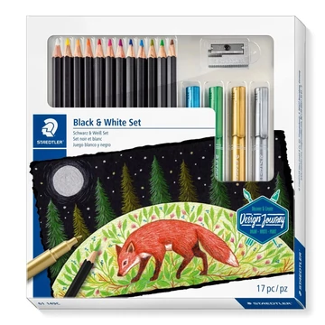 STAEDTLER® 149C Szuper puha színes " Black & White" ceruzakészlet