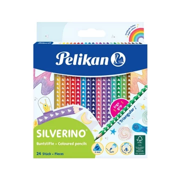 Színes ceruza Pelikan / 24 szín Silverino