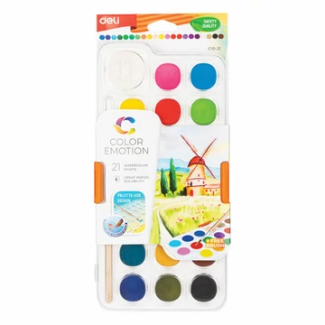 Deli vízfesték, color emotion 21db-os Deli vízfesték, color emotion 21db-os