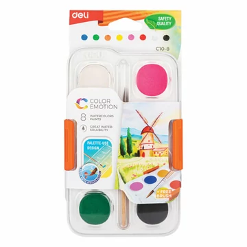 Deli vízfesték, color emotion 8db-os Deli vízfesték, color emotion 8db-os